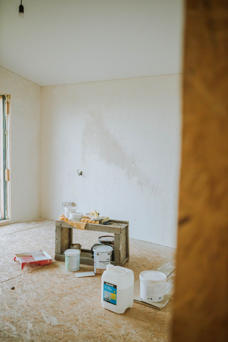 Innenraum während Ausbau- und Renovierungsarbeiten